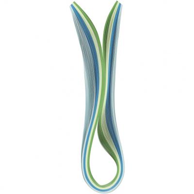 Creativ Company Quilling stroken, l: 78 cm, b: 5 mm, 120 gr, blauw, groen, lime groen, turquoise, 100 stuk/ 1 doos