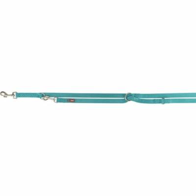 Trixie hondenriem premium verstelbaar aqua blauw