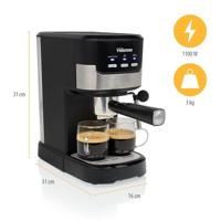 Elektrisch koffiezetapparaat Princess CM2278 ESPRESS 20B Zwart 1100 W 1,25 L - thumbnail