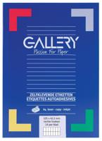 Gallery witte etiketten ft 105 x 42,3 mm (b x h), rechte hoeken, doos van 1.400 etiketten - thumbnail