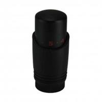 Luxe Thermostaatknop Wiesbaden Riko M-30 Mat Zwart - thumbnail