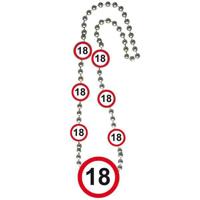 18 Jaar Verkeersbord Ketting - thumbnail