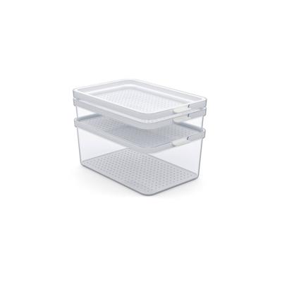 Rotho Cauma Set Koelkastorganizer 1.3L + 2.6L + 4.65L Transparant