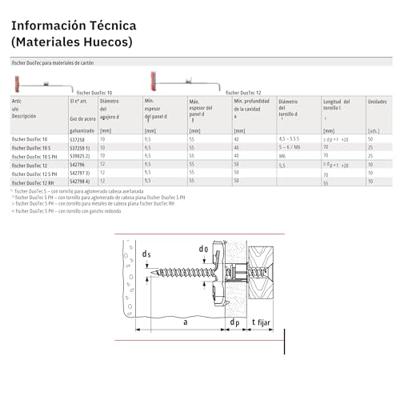 Hollewandplug nylon Duotec 4-5 mm Nieuw Fischer