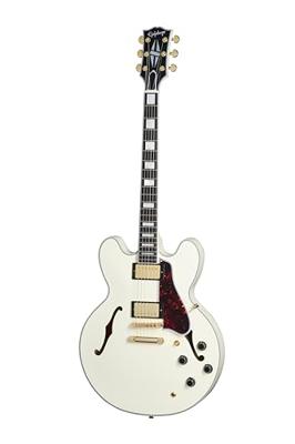 Epiphone 1959 ES-355 Classic White semi-akoestische gitaar met hard case
