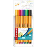 Fineliner stabilo point 88/10 f ass 10st - thumbnail
