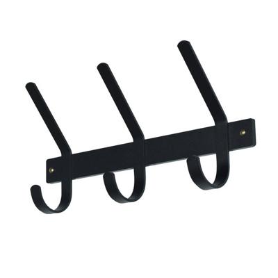 Kapstok Gilbert Zwart 3-haaks