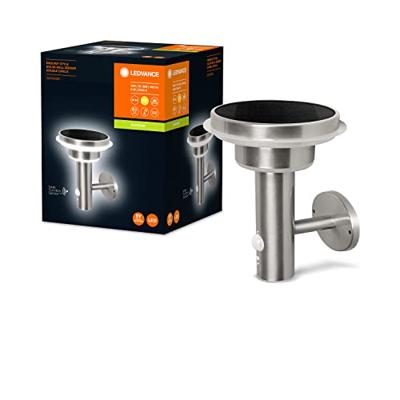 LEDVANCE ENDURA STYLE SOL WALL2CIRCLE6WST LEDV 4058075392687 Wandlamp op zonne-energie met bewegingsmelder LED 6 W Staal LEDVANCE ENDURA STYLE SOL WALL2CIRCLE6WST LEDV 4058075392687 Wandlamp op zonne-energie met bewegingsmelder LED 6 W Staal