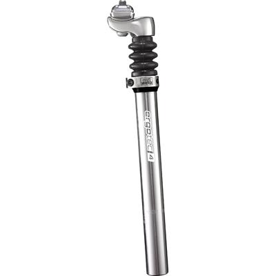 Telescopische verende zadelpen Ergotec Glide ø27.2 mm / 350 mm - zilver (4016538098408)