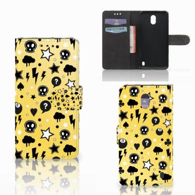 Telefoonhoesje met Naam Nokia 2 Punk Geel Telefoonhoesje met Naam Nokia 2 Punk Geel