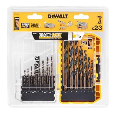 DeWALT DT70729 EXTREME™ Black&Gold Metaalborenset 23-delig in TOUGH CASE