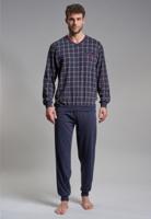 Blauw geruite herenpyjama Gotzburg - thumbnail