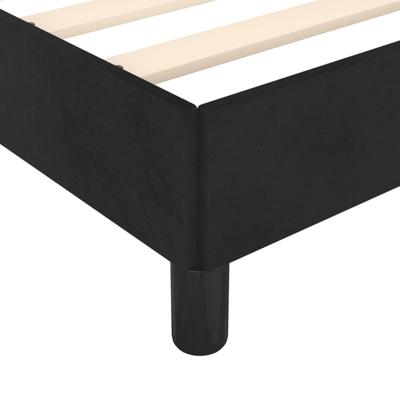 Bedframe zonder matras 160x200 cm fluweel zwart