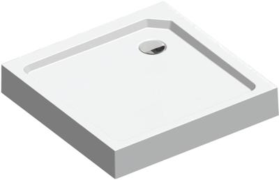 Get Wet by Sealskin Fusion Douchebak Vierkant Opbouw 80X80X14 cm - Fusion Douchebak Vierkant Opbouw 80x80x14 cm