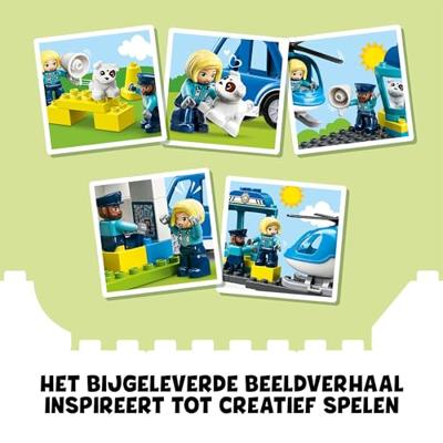 Lego Duplo 10959 Politiebureau en Helikopter - thumbnail