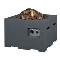 Cocoon vuurtafel vierkant klein antraciet - thumbnail