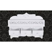 Wandschap met 3 lades en 2 knoppen - thumbnail