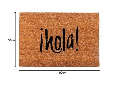 Deurmat EDM 74772 Bruin Zwart Intense licht Kastanjebruin 2/8-negro azulado 60 x 40 cm Rechthoekig