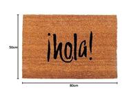 Deurmat EDM 74772 Bruin Zwart Intense licht Kastanjebruin 2/8-negro azulado 60 x 40 cm Rechthoekig - thumbnail