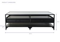 Hoofdtafel DKD Home Decor Metaal Kristal (120 x 60 x 40 cm) - thumbnail