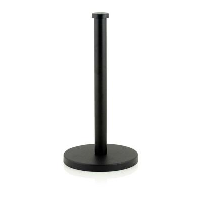 Houder voor keukenpapier Andrea House CC70004 Metaal Mat zwart Ø 16 x 32 cm