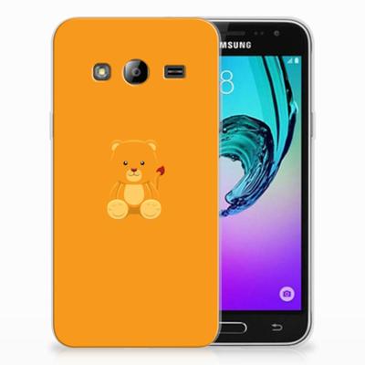 Samsung Galaxy J3 2016 Telefoonhoesje met Naam Baby Beer