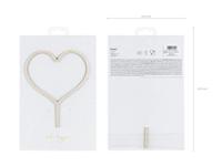 Taarttopper Houten Hart (23cm) - thumbnail