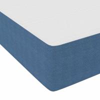 Bedframe met matras Blauw 80 x 200 cm Stof - thumbnail