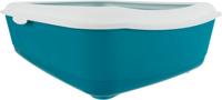 TRIXIE KATTENBAK CLASSIC PETROL / WIT 47X37X15 CM - thumbnail