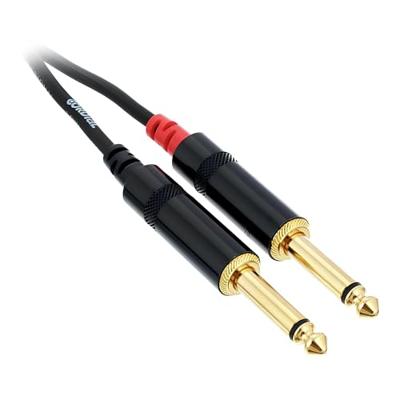 Cordial CFU 3 PP Rean kabel 2x jack mono naar 2x jack mono 3m