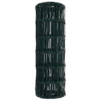 VidaXL Euro hek groen 0,4 x 50 m pvc-gecoat ijzer - thumbnail