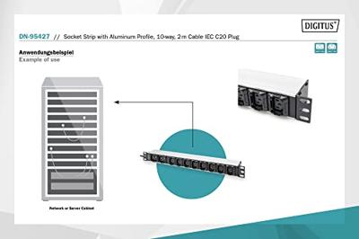 Digitus DN-95427 19 inch Stekkerdoos voor patchkast 1 HE Apparaatcontactdoos C13 10A Geschikt voor kastdiepte: vanaf 300 mm Aluminium, Aluminium (geëloxeerd), Digitus DN-95427 19 inch Stekkerdoos voor patchkast 1 HE Apparaatcontactdoos C13 10A Geschikt voor kastdiepte: vanaf 300 mm Aluminium, Aluminium (geëloxeerd),