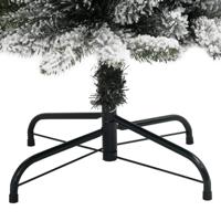 VidaXL Kunstkerstboom met sneeuw smal 150 cm pvc en pe - thumbnail