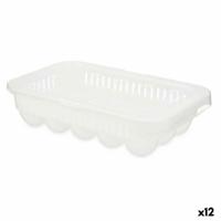 Eierdop Wit Transparant Plastic 17,5 x 7 x 28,5 cm (12 Stuks) - thumbnail