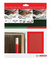 Bosch Accessoires Handschuurbladset | Hout | 230X280 | mm | K180 | 4-delig - 2609256C37 - thumbnail