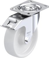 Blickle LE-PO 125R-FI Zwenkwiel met rem Wieldiameter: 125 mm Draagvermogen (max.): 150 kg 1 stuk(s) - thumbnail