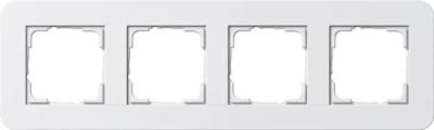 Gira afdekraam 4 voudig E3 RAL9010 wit 0214410