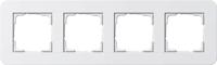 Gira afdekraam 4 voudig E3 RAL9010 wit 0214410 - thumbnail