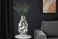 Elegante vaas ORGANIC ORIENT 45cm zilver gehamerd ontwerp - 41544 - thumbnail