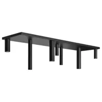 Ztahl Plafondlamp Olmo 7 lichts L 145 cm zwart - thumbnail