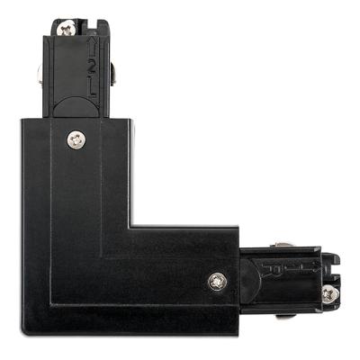 SG Shopline spanningsrail L-verbinding 3-fase Zwart