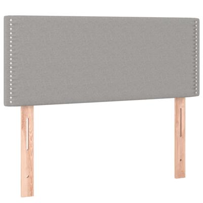Boxspring met matras stof lichtgrijs 120x200 cm