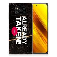 Xiaomi Poco X3 | Poco X3 Pro | Siliconen hoesje | met naam Already Taken Black - thumbnail