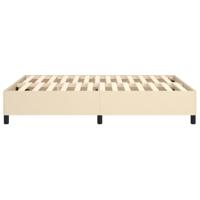 Boxspringframe stof crmekleurig 140x200 cm - thumbnail