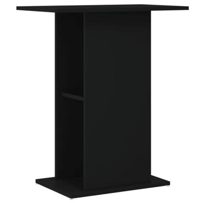 Aquariumstandaard 60,5x36x72,5 cm bewerkt hout zwart - thumbnail