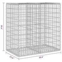 Schanskorfmuur met deksels 100x60x100 cm gegalvaniseerd staal - thumbnail