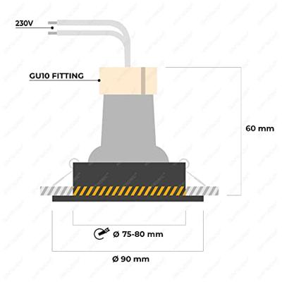 Set van 6 Miro LED inbouwspots - GU10 4 Watt 345 Lumen - 4000K Neutraal wit - Dimbaar - Rond - Kantelbaar - IP20 Voor binnen - Zwart Set van 6 Miro LED inbouwspots - GU10 4 Watt 345 Lumen - 4000K Neutraal wit - Dimbaar - Rond - Kantelbaar - IP20 Voor binnen - Zwart