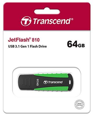 Transcend JetFlash® 810 USB-stick 64 GB Groen TS64GJF810 USB-A 3.2 Gen 1