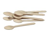 Houten lepel 16 cm - FSC - doosje 100 st - 109151 - thumbnail
