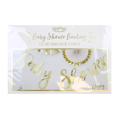Gouden Babyshower Letterslinger (1.5m)